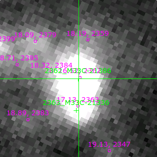 M33C-21386 in filter V on MJD  57988.400