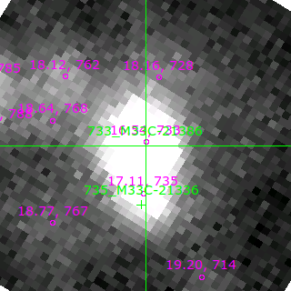 M33C-21386 in filter V on MJD  58316.380