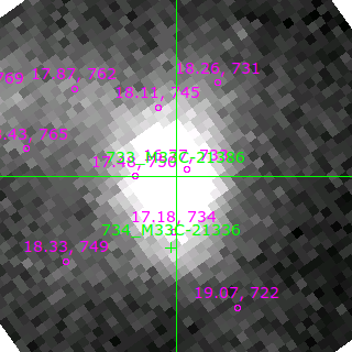 M33C-21386 in filter V on MJD  58779.150