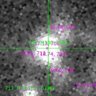 M33C-4640 in filter B on MJD  60651.200