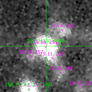 M33C-4640 in filter V on MJD  60556.310