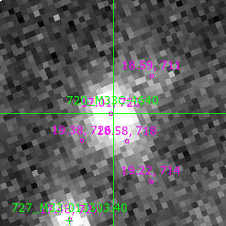 M33C-4640 in filter V on MJD  60592.130