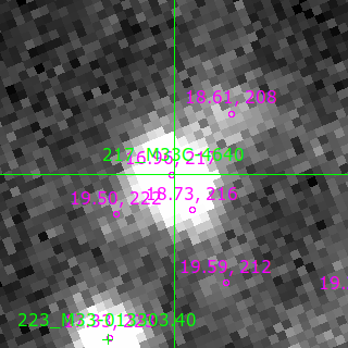 M33C-4640 in filter V on MJD  60612.170