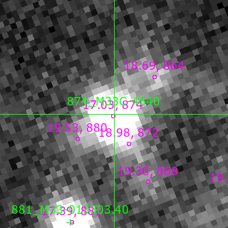 M33C-4640 in filter V on MJD  60651.200