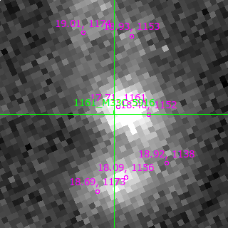 M33C-5916 in filter B on MJD  60290.190