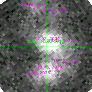 M33C-5916 in filter V on MJD  58757.170
