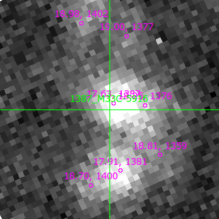 M33C-5916 in filter V on MJD  60290.190