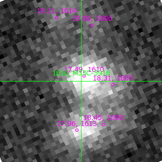 M33C-5916 in filter V on MJD  60292.210