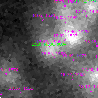 M33C-8094 in filter B on MJD  60290.150