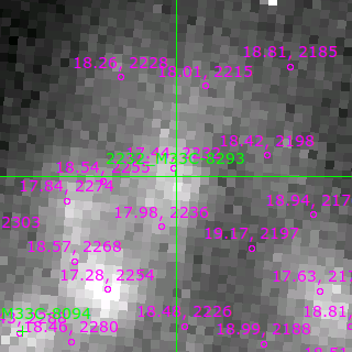M33C-8293 in filter B on MJD  56599.180