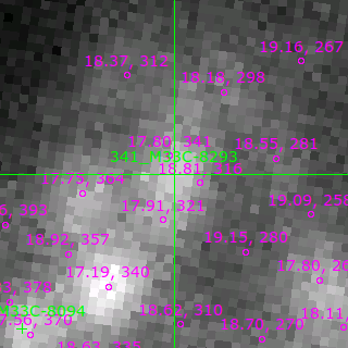 M33C-8293 in filter B on MJD  57038.130