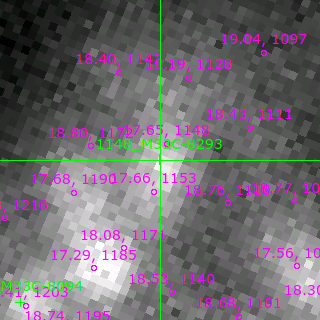 M33C-8293 in filter B on MJD  57964.350
