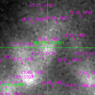 M33C-8293 in filter B on MJD  60290.150