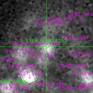 M33C-8293 in filter B on MJD  60504.380