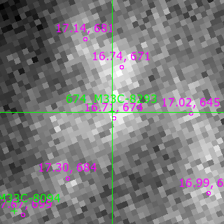 M33C-8293 in filter I on MJD  60594.110