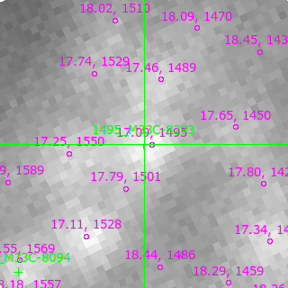 M33C-8293 in filter R on MJD  60262.130
