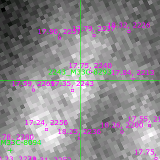 M33C-8293 in filter V on MJD  59849.160