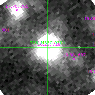 M33C-9304 in filter B on MJD  58784.120