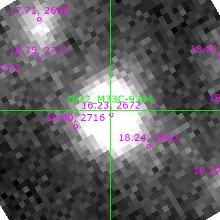 M33C-9304 in filter B on MJD  59161.090