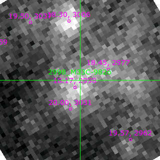 M33C-9826 in filter B on MJD  59082.320