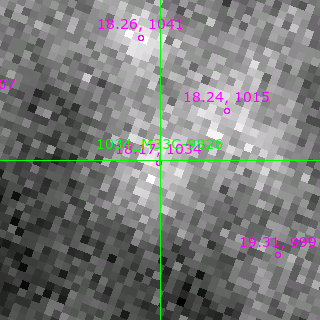 M33C-9826 in filter V on MJD  57687.130