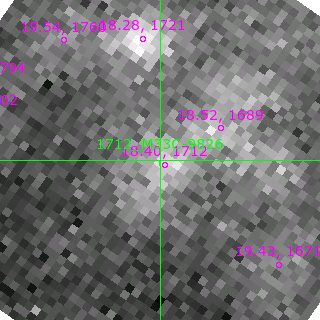 M33C-9826 in filter V on MJD  58341.340