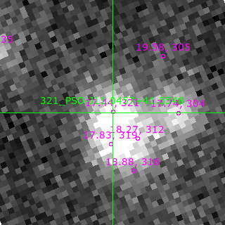 PSO-J11.0457+41.5548 in filter B on MJD  60469.350