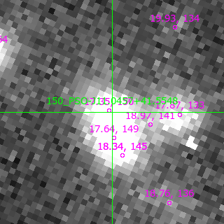 PSO-J11.0457+41.5548 in filter V on MJD  57958.290