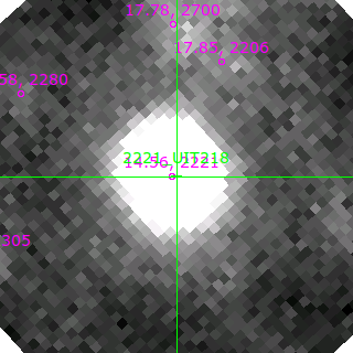 UIT218 in filter B on MJD  58673.380