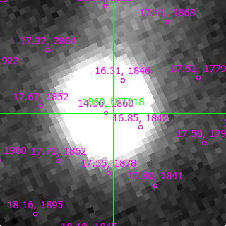 UIT218 in filter B on MJD  59854.230
