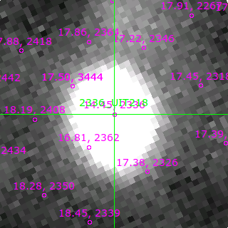 UIT218 in filter B on MJD  59879.130