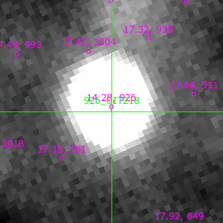 UIT218 in filter B on MJD  60290.170