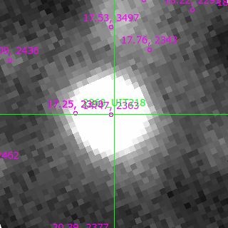 UIT218 in filter B on MJD  60342.090