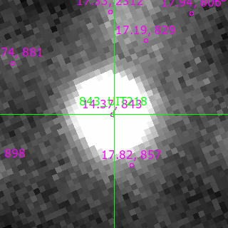 UIT218 in filter B on MJD  60564.220