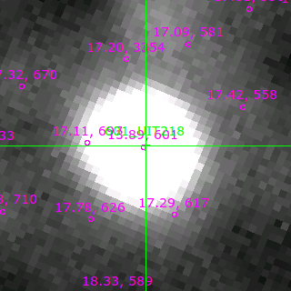 UIT218 in filter V on MJD  57964.350