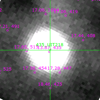 UIT218 in filter V on MJD  58103.160