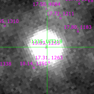 UIT218 in filter V on MJD  60504.380