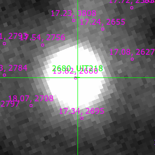 UIT218 in filter V on MJD  60651.160