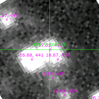 V-008043 in filter R on MJD  59082.350