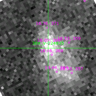 V-024835 in filter B on MJD  59794.400