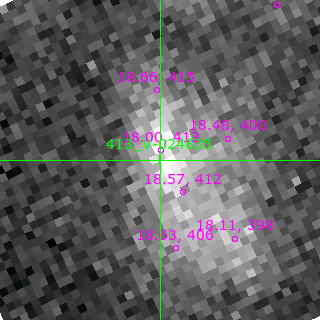 V-024835 in filter B on MJD  59879.150