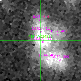 V-024835 in filter B on MJD  60290.180
