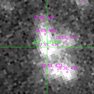 V-024835 in filter B on MJD  60342.090