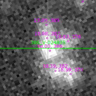 V-024835 in filter B on MJD  60556.290