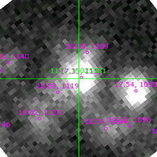 V-025981 in filter V on MJD  58750.200