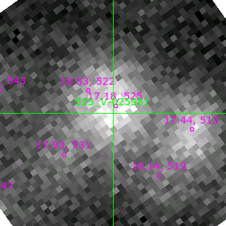 V-025981 in filter V on MJD  58779.180