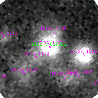 V-025981 in filter V on MJD  58784.140