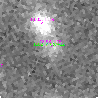 V-057412 in filter B on MJD  60262.140