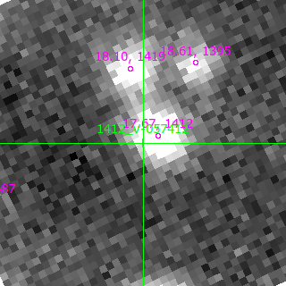 V-057412 in filter R on MJD  60261.120