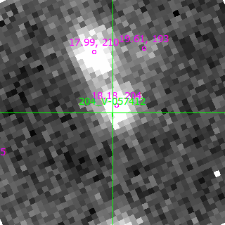 V-057412 in filter V on MJD  60290.170